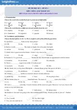 Đề thi học kì 1 Tiếng Anh 7 Right on! - Đề số 2